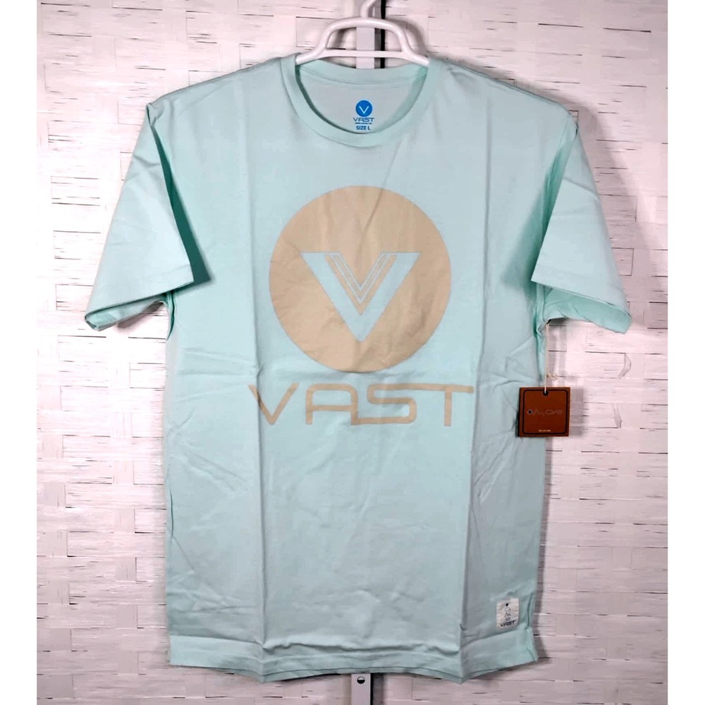 VAST Surf T-Shirt‎ Graphic Print Crew Neck Short Sleeve Tee Size L